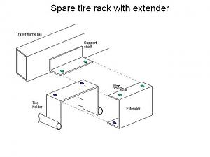 Click image for larger version

Name:	Spare tire rack schematic 2 (Small).jpg
Views:	620
Size:	24.0 KB
ID:	2238